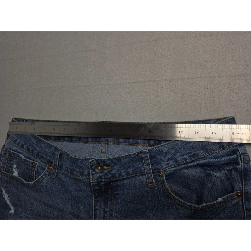WXYZ Nomad Jeans Men 36x30 Blue Denim Cotton Stretch Slim Fit Distressed Outdoor